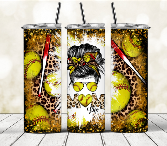 Softball Mom Tumbler